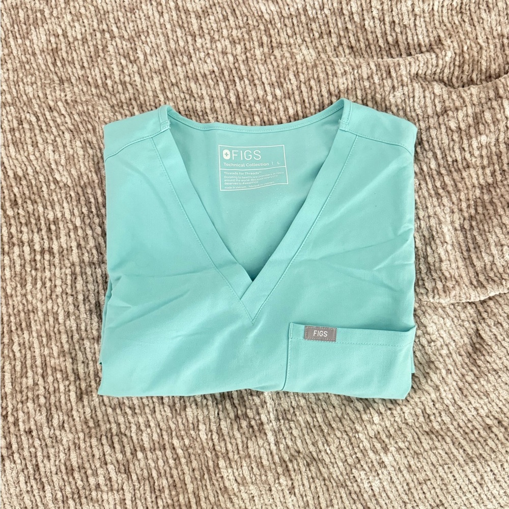 Figs Technical Collection Seaglass Top